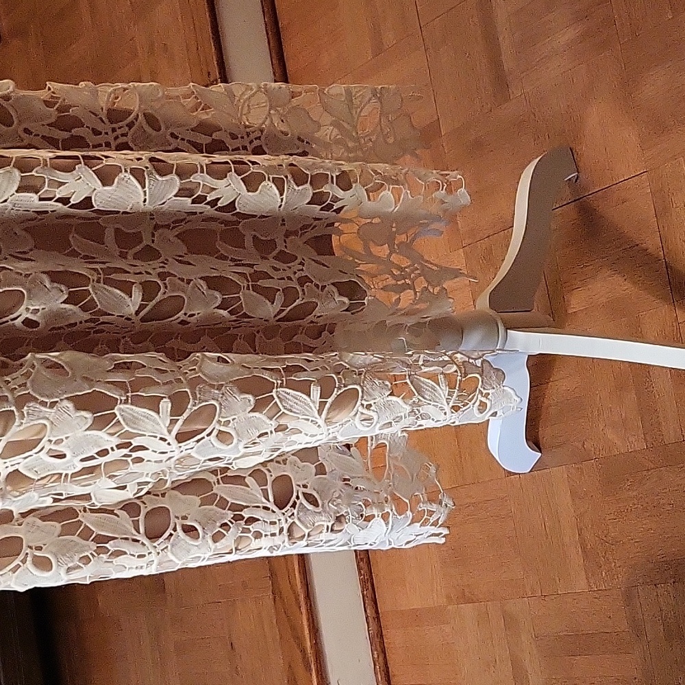 Formal dress beige and tan or off white - Picture 2 of 7